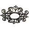 Ekena Millwork Dijon Architectural Grade PVC Pierced Medallion, 24"OD x 7 3/4"ID x 3/4"P, Antiqued Warm Silver CMPP24DIAWS - alternate 4